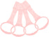 VANZACK Baby Bed Pull Ring, Baby Playpen Pull Up Rings, Standing Walker Crib Tool, Pink 4Pcs