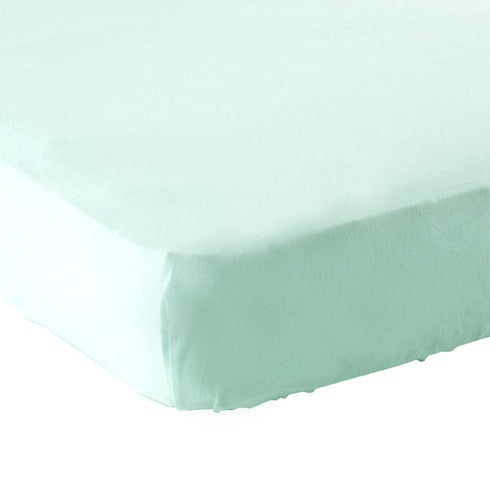 Luvable Friends Unisex Baby Fitted Crib Sheet, Mint Solid, One Size