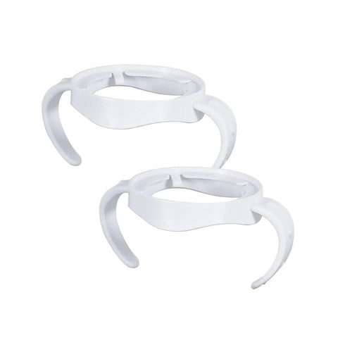 2 Pack Compatible Baby Bottle Handles for Philips Avent Natural Baby Bottles, Baby Bottle Holder, White