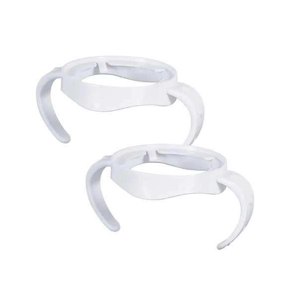2 Pack Compatible Baby Bottle Handles for Philips Avent Natural Baby Bottles, Baby Bottle Holder, White