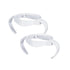 2 Pack Compatible Baby Bottle Handles for Philips Avent Natural Baby Bottles, Baby Bottle Holder, White