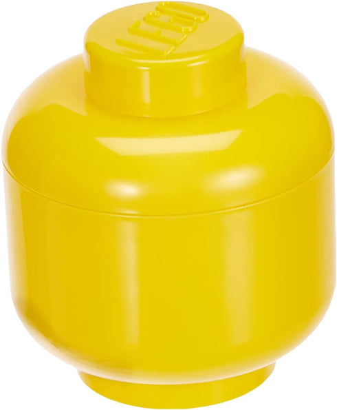 LEGO STORAGE HEAD (MINI) - GIRL - Polypropylene Storage Box with Lid for Kids' Toy Storage, Stackable Organizer, and Fun Storage Solution for LEGO Enthusiasts and Beyond by Room Copenhagen