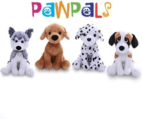 Plushland Pawpals Stuffed Animal Teddy Bear Toys Puppy Dog 8 Inches, Birthday Holiday Best Friend (Dalmatian)