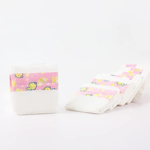 Pack 10 16-24 Inch CHAREX Baby Doll Diapers - Pieces Reborn Dolls Diapers Refill, Baby Alive Diapers, Baby Doll
