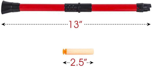 ArtCreativity Ninja Blow Darts Set of 6 - Blasters with 2 Darts Each, Ninja Toys for Kids, Halloween Costume