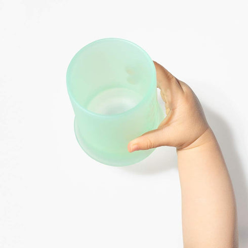 Olababy Silicone Training Cup for Babies, 6+ Mo to 12-18 Months, Transition to Sippy Cup & Smoothie Cup