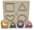 Baby Step Beige Silicone Shape Sorter Puzzle - Montessori Educational Toy for Toddlers 6-24 Months - Enhances Fine