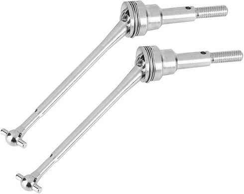 VGEBY 2pcs Front Universal Drive Shaft for WLtoys 1/12 12423 Remote Control Car Accessory (Silver 0090S)