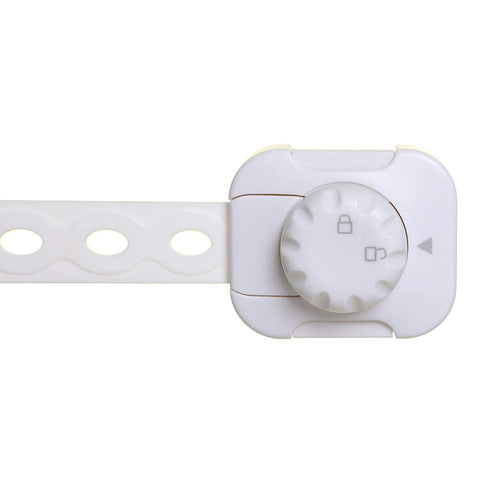 Dreambaby Twist 'N Lock Multipurpose Latch, Child Safety Locks, White, 6 Pack, Model L1435