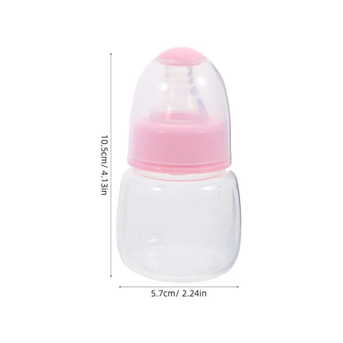 3pcs Kisangel Mini Baby Bottles Nursing Baby Bottle Plastic Travel Food Feeder for Milk Cereal