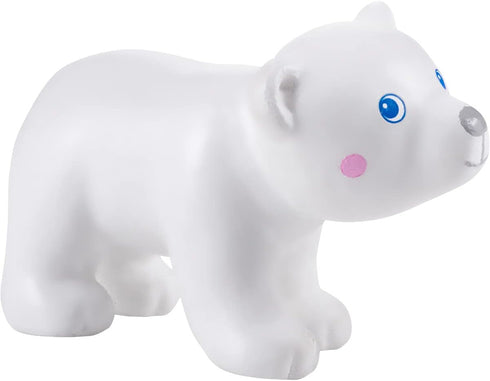 HABA Little Friends Polar Cub - 1.75" Chunky Plastic Zoo Animal Toy
