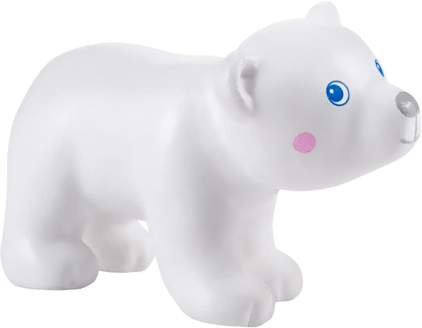 HABA Little Friends Polar Cub - 1.75" Chunky Plastic Zoo Animal Toy