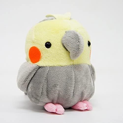 Soft and Downy Medium Bird Stuffed Toy Doll, Cockatiel Grey, M Size