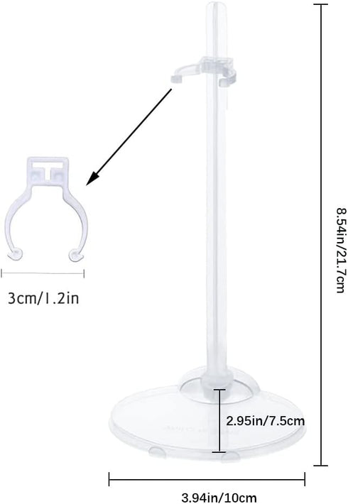 20PCS Doll Holder, Doll Stand Display Holder, Ideal Doll Display Stand Support with Adjustable Waist Clip for 11 to 13 Inch Tall Dolls