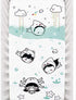 Rookie Humans Organic Cotton Sateen Fitted Crib Sheet: Dive in, Modern Nursery, Standard Crib Size (52 x 28 inches)
