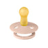 BIBS Colour Collection Pacifiers | Natural Rubber Baby Soothers | Set of 2 BPA-Free | Made in Denmark | Blush/Ivory
