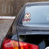 2 Pcs Baby in Car Stickers Sign for Girl Baby Car, Removable Safety Notice on Board