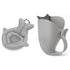 Skip Hop Soft Sink Baby Bath Tub and Rinse Cup, Moby Grey, 0-6 Months