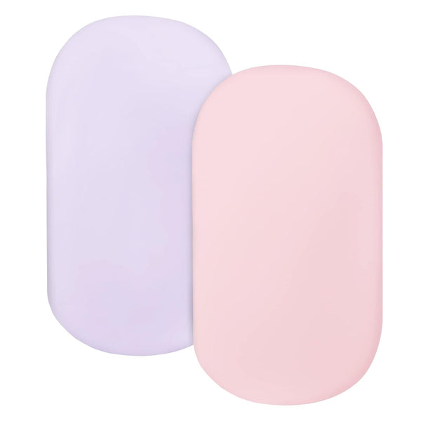Bassinet Sheet Set 2 Pack Fitted Bassinet Sheets for Baby Girl, Universal