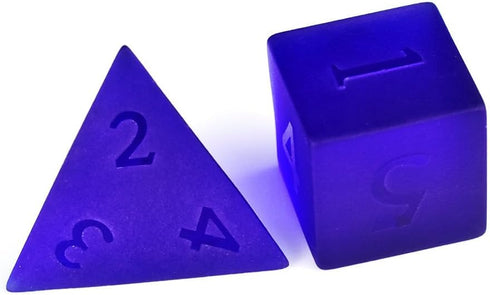 Blue Gemstone DND Dice Set, 7PCS Polyhedral Gem Stone Dice for Role Playing Game