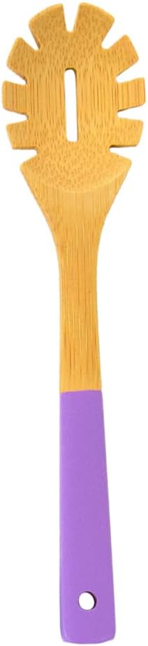 Set 6-Piece 2+ Rainbow Bamboo Kitchen Utensil for Kids Montessori-Inspired Real Cooking Tools | Ages | Natural Bamboo |
