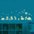 BENBO Glow in Dark Wall Decals, DIY Luminous Vinyl Stickers for Kids Girls Bedroom Home Nursery Dinosaurs Decorations