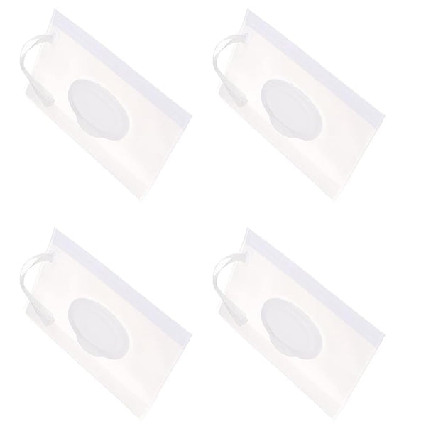 Juroicessry 4 Pcs Baby Wipe Case Travel Holder Keeps Wipes Moist Set of