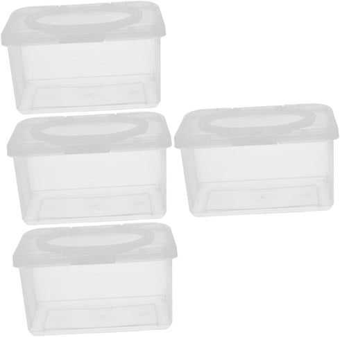 OUNONA Wipes Dispenser Ergonomic Storage Case for Refillable for Bathroom Bedroom and