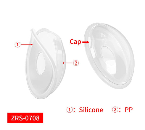 Chargenyang 2-Pack Breast Shells Nursing Cups Milk Saver Protect Sore Nipples for Breastfeeding Collect Breastmilk