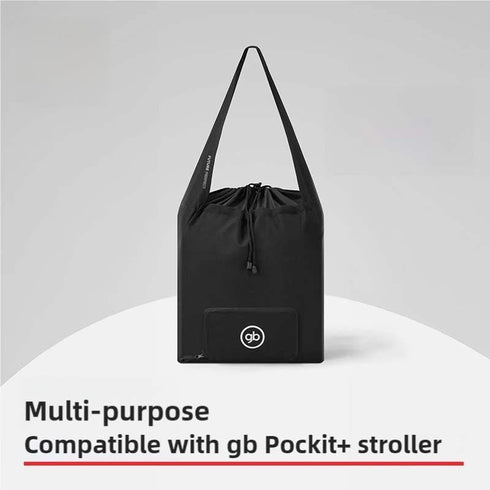 Compact Black Travel Bag for Pocket/Pockit+ Stroller with Padded Interior