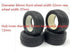 SF088 1/10 Scale Off/ON Road 4WD 2WD Buggy Rubber Wheels Rally Tires Rubber NO Rims 4PCS for KYOSHO HSP Tamiya VRX REDCAT HPI Ken SRX2 SRX4 Bandit Tekno EB410 yokomo yz4 Racing