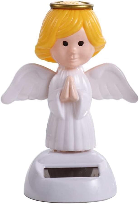 1Pc Solar Powered Dancing Toys - Angel Solar Dancing Figures for Car Decoration and Dashboard