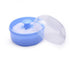 Pack of 2 Baby Body Cosmetic Powder Puff Sponge Box Case (Blue/Pink)
