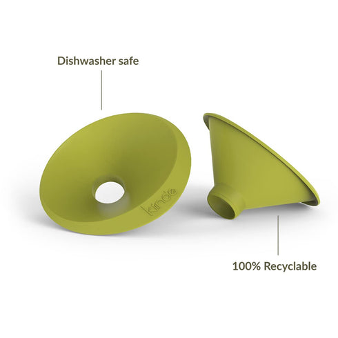 Kiinde Twist Pouch and Foodii System, 2-Piece Funnel Set for Breast Milk, Formula, Baby Food