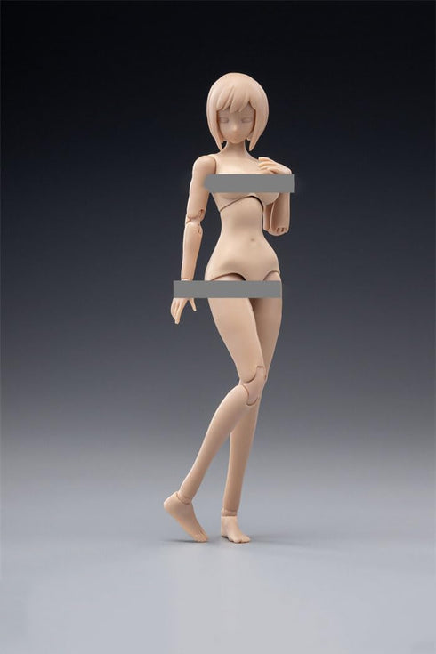 6inch Female Body 1/12 Scale, Flexible Joint Action Figure Body with Head Sculpt & Stand Collection (Suntan Skin, Big