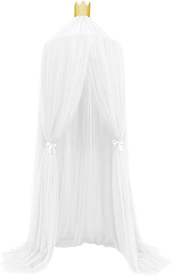 Vomeko Breathable Crib Netting Bed Curtains Canopy,Elegant Color Home Mesh M osquito Net,Children