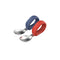 Toddler Utensils Set, Stainless Steel Forks and Spoons for Kids, Safe Self Feeding, Dishwasher Safe (Red+Blue)