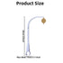 Urvoo 23 inch 35 (58CM) Baby Crib Mobile Bed Bell Holder Arm Bracket,with Battery-Operated Music Box, The Claw Part can