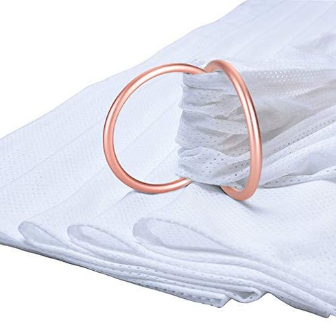 Accmor 3 inch, Aluminium Baby Sling Ring Soft Wrap Carrier Rings Accessory for Infants Toddlers Newborn Kids, Rose Gold