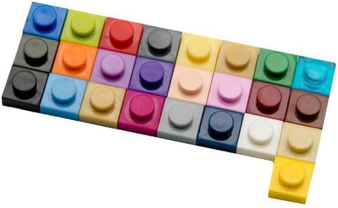 Classic Blue Plates Bulk - 200 Piece 1x1 Building Plates Flat, Compatible with Lego Parts (Color: Blue)