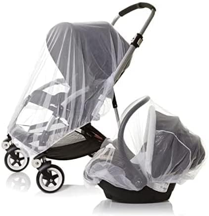 Generic 29 21 Inch, (1 Pack) 5 (Set 5) Stroller Mosquito Net for Baby, Carriers, Car Seats, Cradles. x White - Jute