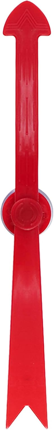 Large Arrow Spinner, 11.8 in/30 cm, Red Plastic with Suction Cup, Spinners