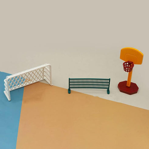 Doll House Accessories Table Tennis Bat Dollhouse Basketball Hoop Table Tennis Set Miniature Fun Sports Novelty Ball Bats Accessories Table Tennis Equipment