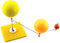 NWFashion Model Show Earth/Moon/Sun Function Model, Student Education (Yellow)