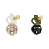 Itzy Ritzy Natural Rubber Pacifiers, Set of 2 Natural Rubber Newborn Pacifiers & Natural