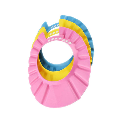KUYYFDS 3PCS Baby Bath Soft Cap Adjustable Bath Cap Shampoo Protection Products for
