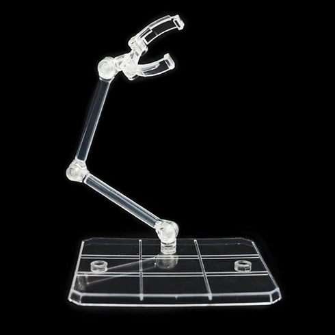 Transparent Action Figure Stand, Doll Model Display Holder Base, Compatible with HG RG SD SHF Gundam 1/144