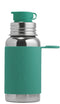 Pura Sport 18oz/550ml Non-Insulated Bottle with Sport Sleeve & Silicone Big Mouth Sport Top, Stainless Steel, Warm &