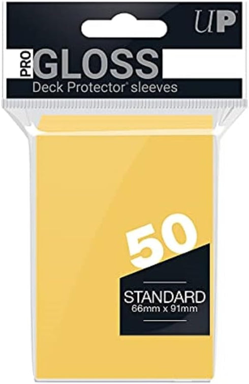 Ultra Pro Standard PRO-Matte Deck Protectors (50 ct.) - Yellow for Magic & Pokemon