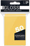 Ultra Pro Standard PRO-Matte Deck Protectors (50 ct.) - Yellow for Magic & Pokemon